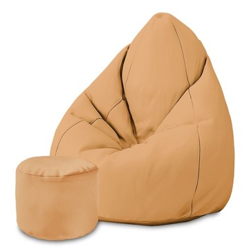 Pufa Worek Sako XXL Beige Producent Basic do Ogrodu Puf Gratis Prezent MIX