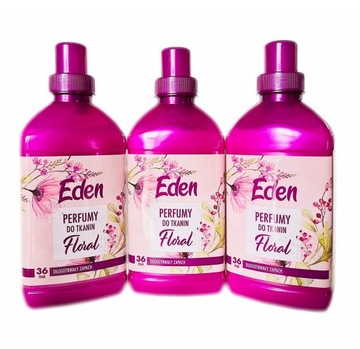 PERFUMY DO PRANIA TKANIN EDEN 3x720 ml DŁUGOTRWAŁY ZAPACH FLORAL