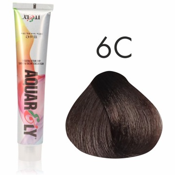 Farba do włosów Itely Aquarely 100ml 6C / 6.1 popielaty ciemny blond
