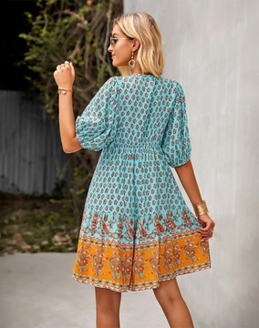 Wonderful feminine DRESS with beautiful patterns