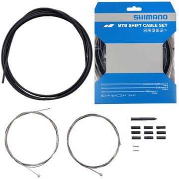 Zestaw Linek Pancerzy do Przerzutek MTB SHIMANO - SUS Stal Nierdzewna