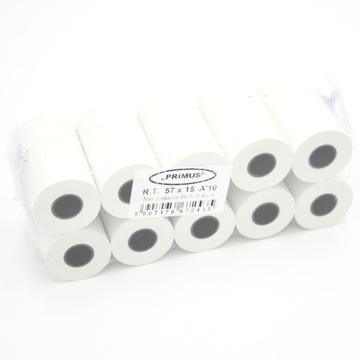 ROLKI TERMICZNE 57mmx15m | 10 sztuk |