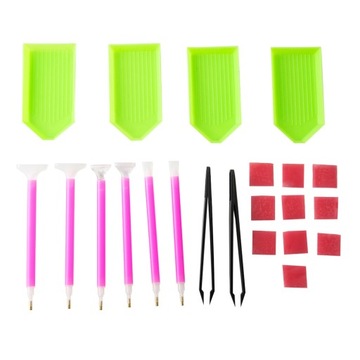 22pcs Embroidery Set Diamond Cros