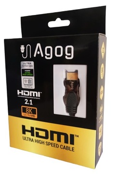 СЕРТИФИЦИРОВАННЫЙ КАБЕЛЬ HDMI 2.1 ПРЕМИУМ UHS 8K 60 Гц 4k 120 Гц Agog 3 м