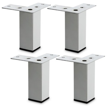 4x NÓŻKA MEBLOWA NÓŻKA DO MEBLI NÓŻKA DO SZAFKI SOFY CHROM H10CM TANIEJ 20%