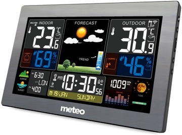 ЦИФРОВАЯ ПОГОДНАЯ СТАНЦИЯ DCF БУДИЛЬНИК ПОГОДА ТЕРМОМЕТР ГИГРОМЕТР ДАТЧИК