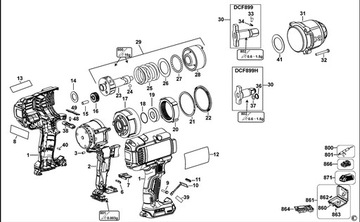 НАКОНЕЧНИК DeWalt С КОЛЬЦОМ ДЛЯ DCF899
