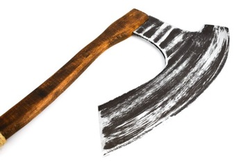 TOPÓR DREWNIANY WIKINGA TOPOREK Z DREWNA 53CM