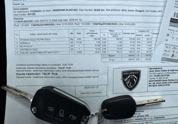 Peugeot Rifter Standard 1.2 PureTech 110KM 2019 Peugeot Rifter NAVI kamera LEDY alu PISEMNA GWARANCJA w cenie Transport, zdjęcie 4