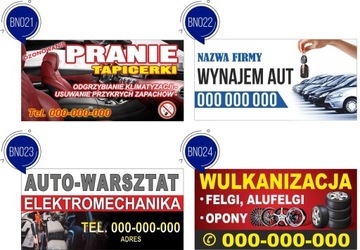 BANER wynajem aut pranie tapicerek projekt 1x2m