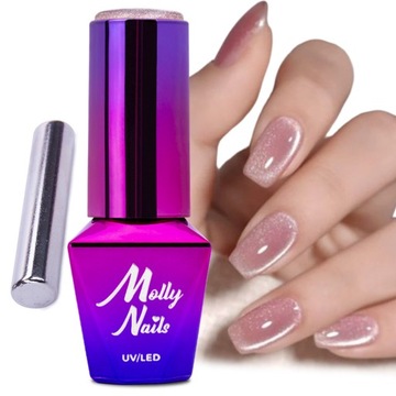 Lakier Hybrydowy Do Paznokci MOLLYNAILS 8g +Magnetyzer GRATIS Wybór Kolorów