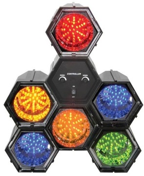 Mocny kolorofon LED 6 modułów-kolorów 282 diody