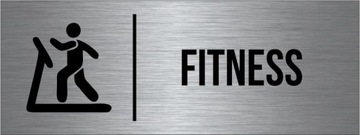 TABLICZKA SPA FITNESS Piktogram Srebrna