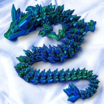 Crystal Dragon Mini + яйцо, длина 30 см, шарнирная фигурка