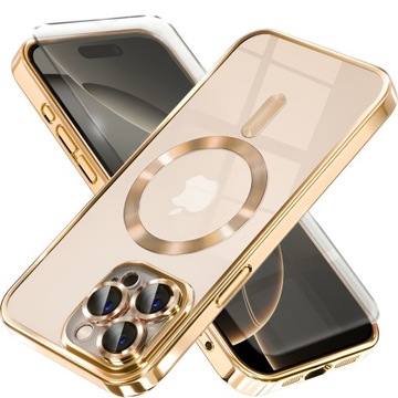 ETUI CASE DO IPHONE 16 PRO DO MAGSAFE OCHRONA APARATU + SZKŁO HARTOWANE 9H