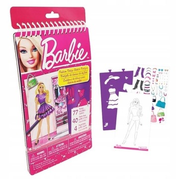 Barbie Projektowanie Szkicownik MODY szablony
