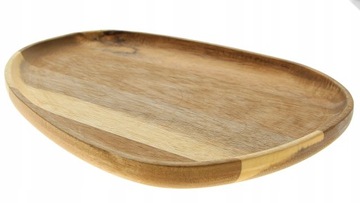 ДЕРЕВЯННАЯ СЕРВИРОВОЧНАЯ ТАРЕЛКА АКАКАЦИЯ