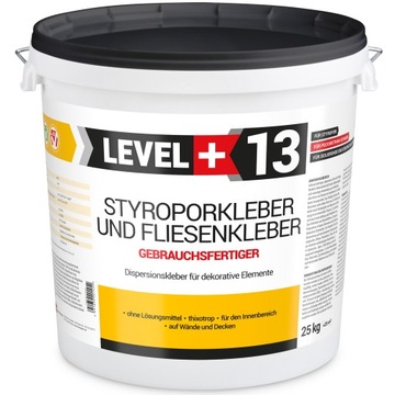 Klej do Płytek Gipsowych Styropianu 25kg Level+13