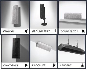 Активная настенная колонка Lithe Audio iO1, черная