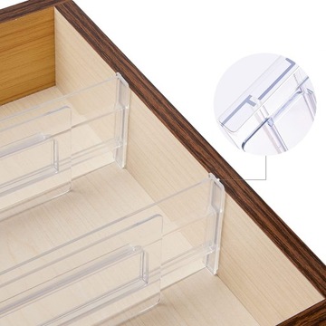 ПЕРЕГОРОДКИ ЯЩИКА ПРОЗРАЧНЫЕ 27,5-52 СМ x8