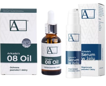 ARKADA Serum kolagenowe w żelu + 08 oil + maść REGENERUJĄCA DO SUCHEJ SKÓRY
