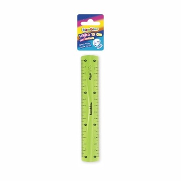 LINIJKA BAMBINO FLEXI elastyczna do szkoły - 15cm ODPORNA NA ZŁAMANIE