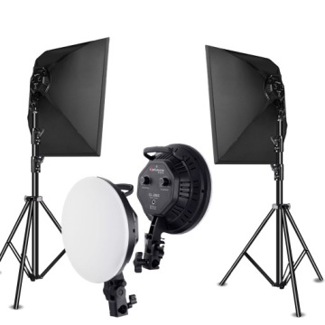 Набор штативов для фотофонов 288х300см Софтбокс CROSS BAR + белый фон 2х3м