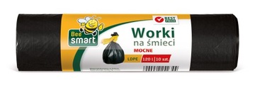 Worki Na Śmieci MOCNE Bee Smart 120l 10 szt PACLAN