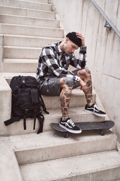 Brandit Checkshirt белая/черная рубашка 3XL