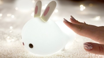 Детский ночник Sweet Rabbit - RGB LED лампа, ТАЙМЕР, ДИСТАНЦИОННЫЙ