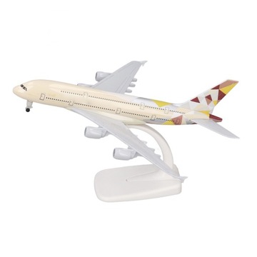 Имитация модели пассажирского самолета из металлического сплава, литая модель самолета, украшение