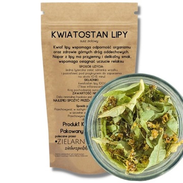 Kwiat LIPY CAŁY DUŻE Kwiatostany LIPA POLSKA 100%