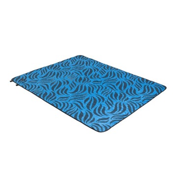 Koc piknikowy KADVA Rulo niebieski 140 x 170 TRWAŁY MATERIAŁ WIELOFUNKCYJNY