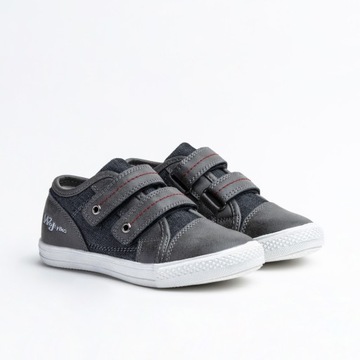 WOJTYŁKO ТУФЛИ СПОРТИВНЫЕ КОЖАНЫЕ С ВНУТРИ КОЖИ НА ЛИПУЧКЕ Размер 31