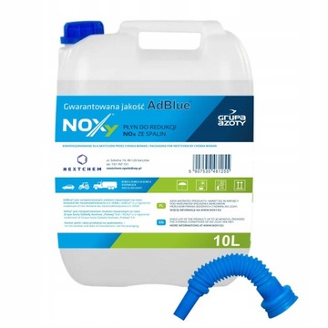 NOXy PŁYN AD BLUE ADBLUE - płyn do DPF płyn katalityczny + lejek - 10L