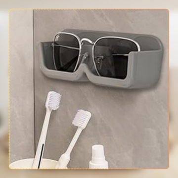 Uchwyt szary półka ścienny na okulary organizer do przechowywania okularów