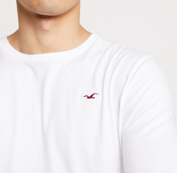 HOLLISTER White Long-sleeve Tshirt długi rękaw L