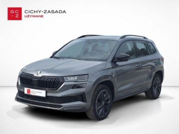 Skoda Karoq Crossover Facelifting 1.5 TSI ACT 150KM 2025 Skoda Karoq Sportline, szklany dach, hak, Grzana przednia szyba, PL salon,