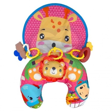 WOOPIE BABY Подушка-круассан Интерактивный обучающий коврик-погремушка-прорезыватель