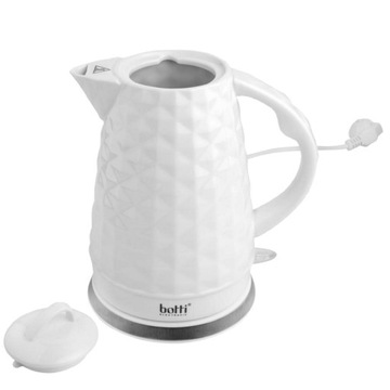 Электрический чайник BOTTI Crystal Ceramic 1,7 л, 1500 Вт, белый, беспроводной