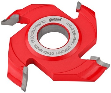 GLOBUS CUTTER HM ЧЕТВЕРТЬ КРУГЛЫЙ ПОДБАРАБАЬЬЕ 120x30/R=17,5 L
