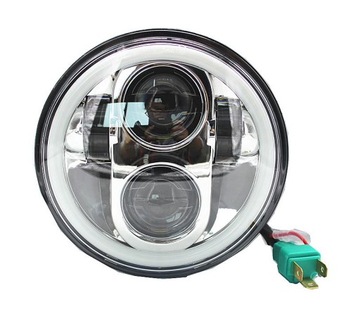 Wkład LED 5,75 cala do lamp Harley Honda Triumph + Ring