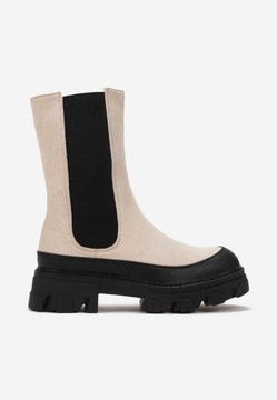 Женские ботильоны Renee Beige 41 экозамша