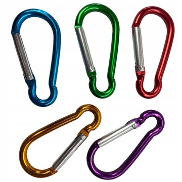 Карабин алюминиевый, цвет 80 мм.