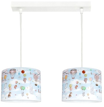 Lampa wisząca sufitowa żyrandol abażur SŁONIK BŁĘKITNY żyrandole lampy loft