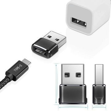 АДАПТЕР OTG USB-A на USB-C ТИПА-C АДАПТЕР (с USB C на USB типа A)