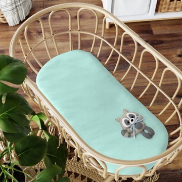 ПРОСТЫНЬ ДЛЯ ГОНДОЛИ, ДЛЯ ЛЮЛЫЧКИ, С ЛАСТИКОМ, 80х40, ХЛОПОК 100% Bubi