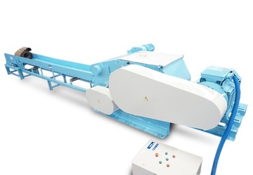 RĘBAK ROZDRABNIACZ KLOCKNER 180x400L-2WT 55kW AUTOREWERS + PODAJNIK TAŚMOWY