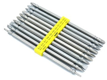 BITY KOŃCÓWKI DO WKRĘTARKI BARDZO DŁUGIE 150 mm