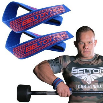 BELTOR PASKI TRENINGOWE UCHWYTY DO MARTWEGO CIĄGU GORILLA GRIP UNIWERSALNE